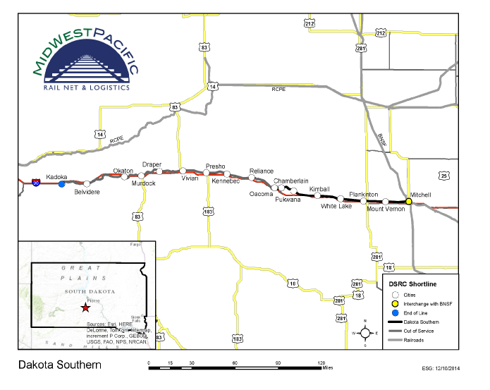 Dakota Southern (DSRC) Midwest Pacific Rail Net & Logistics We care